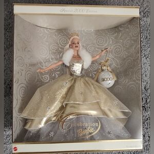 NRFB 2000 Celebration Barbie With Ornament.